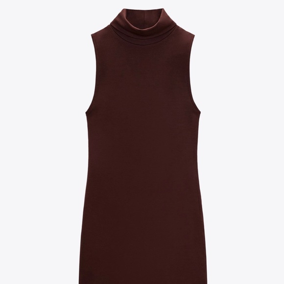 Zara Brown Mini Dress - Picture 5 of 11